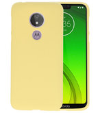 Color TPU Hoesje voor Motorola Moto G7 Power Geel