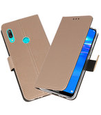 Wallet Cases Hoesje voor Huawei Y7 / Y7 Prime (2019) Goud