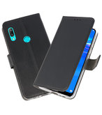 Wallet Cases Hoesje voor Huawei Y7 / Y7 Prime (2019) Zwart
