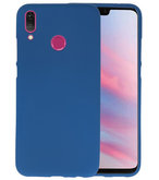 Color TPU Hoesje voor Huawei Y9 2019 Navy