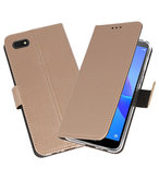 Wallet Cases Hoesje voor Huawei Y5 Lite 2018 Goud