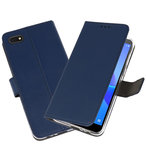 Wallet Cases Hoesje voor Huawei Y5 Lite 2018 Navy