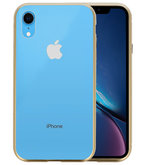 Magnetic Back Cover voor iPhone XR Goud - Transparant