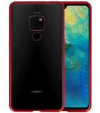 Magnetic Back Cover voor Huawei Mate 20 Rood - Transparant