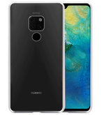 Magnetic Back Cover voor Huawei Mate 20 Zilver - Transparant