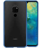 Magnetic Back Cover voor Huawei Mate 20 Blauw - Transparant