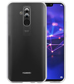 Magnetic Back Cover voor Mate 20 Lite Zilver - Transparant