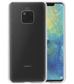 Magnetic Back Cover voor Mate 20 Pro Zilver - Transparant