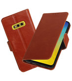 Motief Bookstyle Hoesje voor Samsung Galaxy S10e Bruin