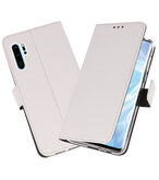Booktype Wallet Cases Hoesje voor Huawei P30 Pro Wit