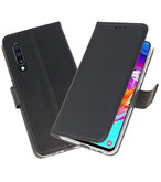 Booktype Wallet Cases Hoesje voor Samsung Galaxy A70 Zwart