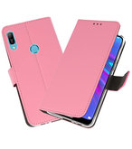 Booktype Wallet Cases Hoesje voor Huawei Y6 / Y6 Prime 2019 Roze
