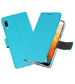 Booktype Wallet Cases Hoesje voor Huawei Y6 Pro 2019 Blauw
