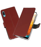 Booktype Wallet Cases Hoesje voor Huawei Y6 Pro 2019 Bruin