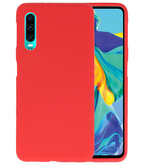 Color TPU Hoesje voor Huawei P30 Rood