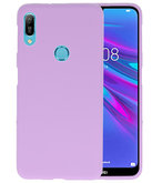 Color TPU Hoesje voor Huawei Y6 (Prime) 2019 Paars