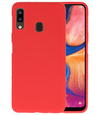 Color TPU Hoesje voor Samsung Galaxy A20 Rood