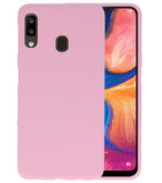 Color TPU Hoesje voor Samsung Galaxy A20 Roze