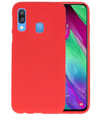 Color TPU Hoesje voor Samsung Galaxy A40 Rood