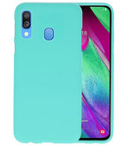 Color TPU Hoesje voor Samsung Galaxy A40 Turquoise