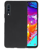 Color TPU Hoesje voor Samsung Galaxy A70 Zwart
