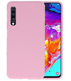 Color TPU Hoesje voor Samsung Galaxy A70 Roze