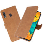 Bookstyle Wallet Cases Hoesje voor Samsung Galaxy A30 Bruin