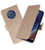Bookstyle Wallet Cases Hoesje voor Nokia 9 PureView Goud