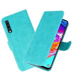 Bookstyle Wallet Cases Hoesje voor Samsung Galaxy A70 / A70s Groen