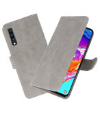 Bookstyle Wallet Cases Hoesje voor Samsung Galaxy A70 / A70s Grijs