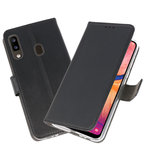 Wallet Cases Hoesje voor Samsung Galaxy A20 Zwart