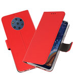 Wallet Cases Hoesje voor Nokia 9 PureView Rood