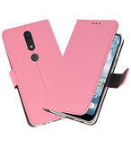 Wallet Cases Hoesje voor Nokia 4.2 Roze