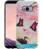 Vlinder Design Hardcase Backcover voor Samsung Galaxy S8