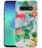 Flamingo Design Hardcase Backcover voor Samsung Galaxy S10 Plus