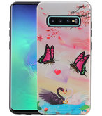 Vlinder Design Hardcase Backcover voor Samsung Galaxy S10 Plus