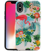 Flamingo Design Hardcase Backcover voor iPhone X / XS