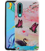 Vlinder Design Hardcase Backcover voor Huawei P30