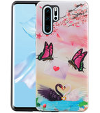 Vlinder Design Hardcase Backcover voor Huawei P30 Pro