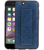 Grip Stand Hardcase Backcover voor iPhone 6 Blauw