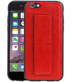 Grip Stand Hardcase Backcover voor iPhone 6 Rood