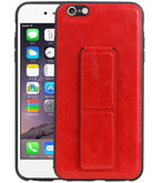 Grip Stand Hardcase Backcover voor iPhone 6 Plus Rood