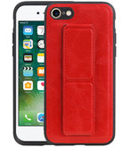 Grip Stand Hardcase Backcover voor iPhone SE 2020 / 8 / 7 Rood