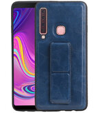 Grip Stand Hardcase Backcover voor Samsung Galaxy A9 (2018) Blauw