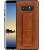Grip Stand Hardcase Backcover voor Samsung Galaxy Note 8 Bruin