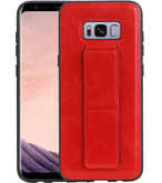 Grip Stand Hardcase Backcover voor Samsung Galaxy S8 Plus Rood