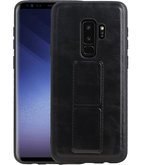 Grip Stand Hardcase Backcover voor Samsung Galaxy S9 Plus Zwart