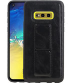 Grip Stand Hardcase Backcover voor Samsung Galaxy S10E Zwart
