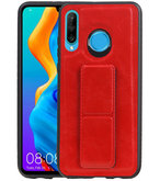Grip Stand Hardcase Backcover voor Huawei P30 Lite / Nova 4E Rood