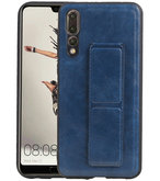 Grip Stand Hardcase Backcover voor Huawei P20 Pro Blauw